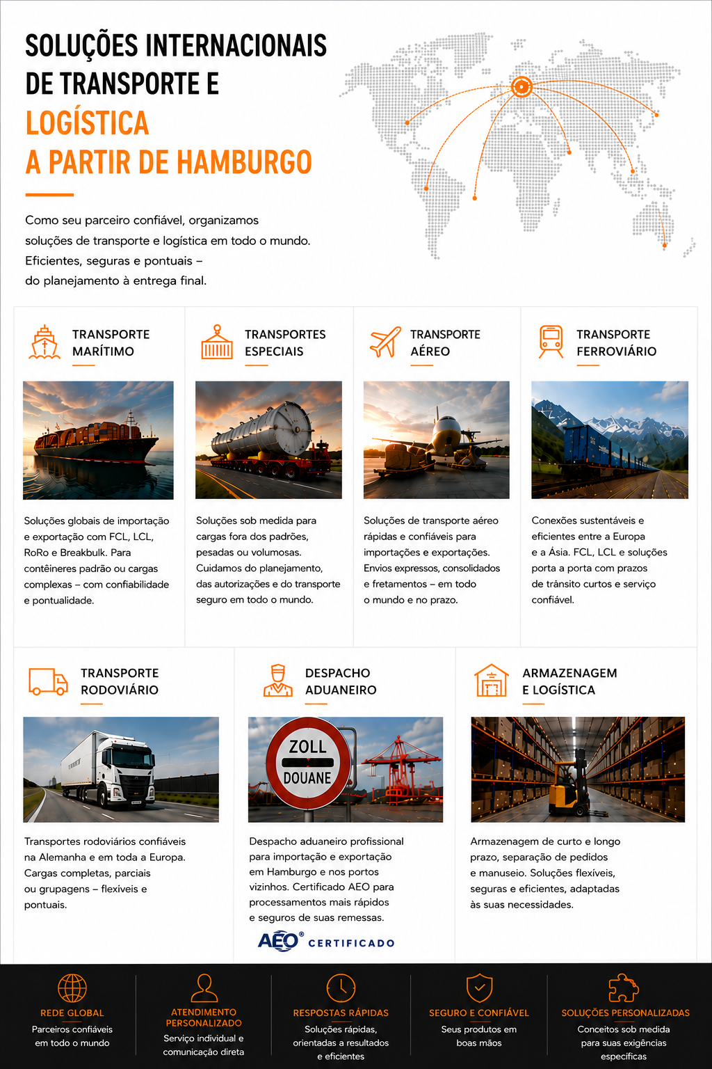 Aquisição / Levantamento / Transporte Maritimo